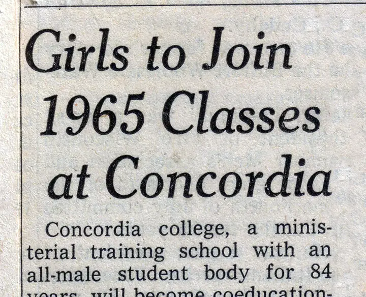 Newspaper clipping from 1965 with the headline 