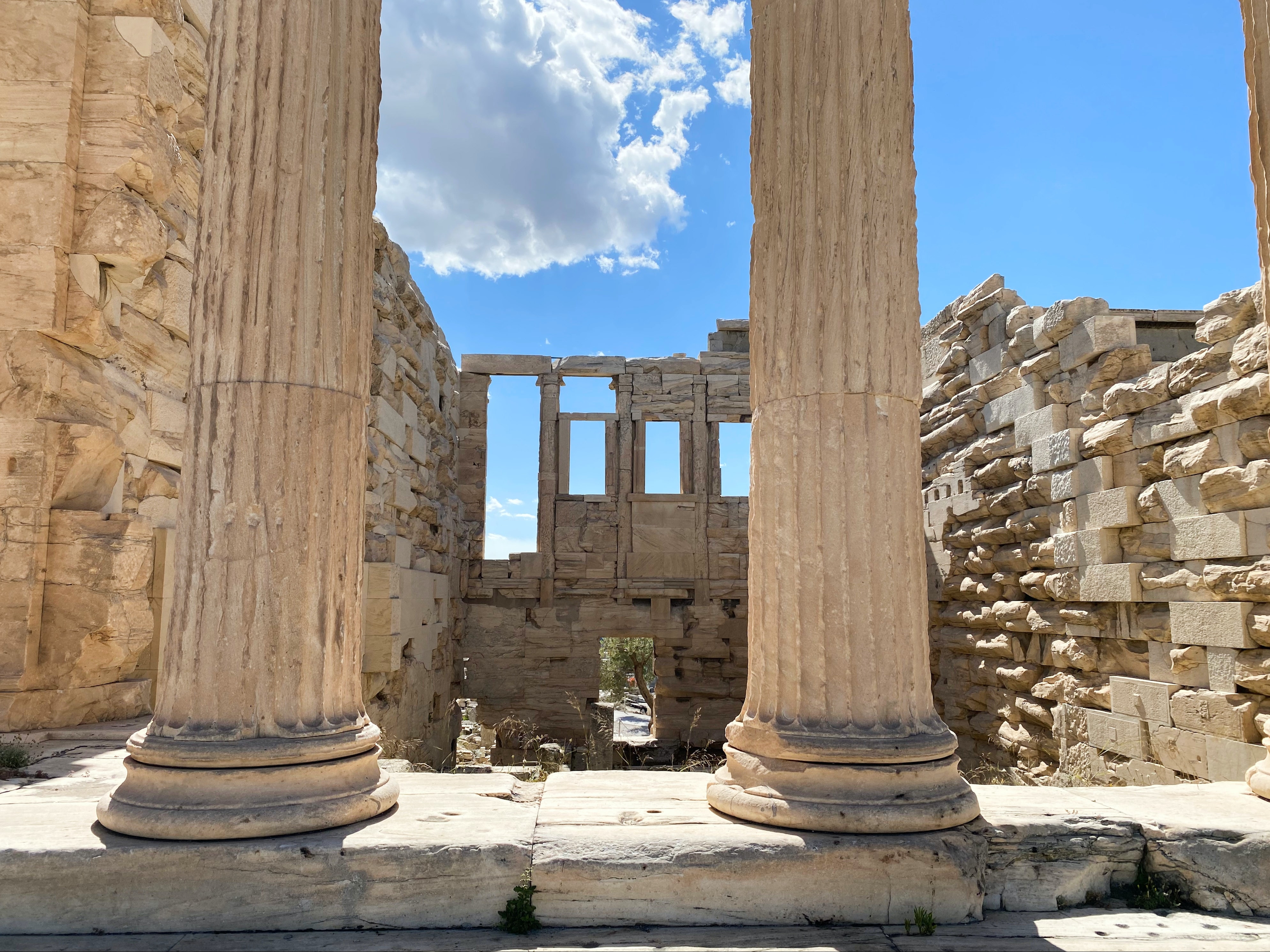 Stellar ruins of Attica, Athens, Greece.