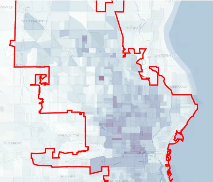 Residents with income below the poverty level